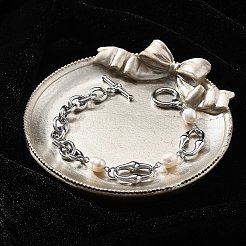 Bracelets à maillons en chaînes de câbles en acier inoxydable&nbsp;BJEW-F485-02P