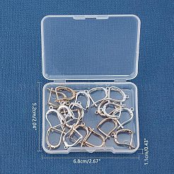 Risultati di orecchini a cerchio in ottone con chiusura a scatto&nbsp;KK-FH0001-14