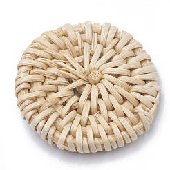 Handgefertigte geflochtene Perlen aus Rohrgeflecht / Rattan&nbsp;WOVE-Q075-20
