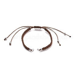 Fabrication de bracelet en fil de polyester tressé réglable&nbsp;AJEW-JB00844