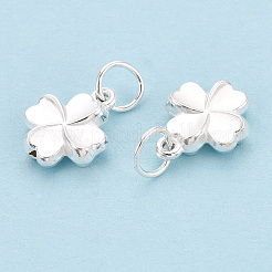 Kleeblatt-Anhänger aus Sterlingsilber zum St. Patrick's Day 925&nbsp;STER-T008-31S