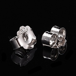 Anlaufgeschützte rhodinierte Ohrstecker aus Sterlingsilber&nbsp;STER-K167-039P