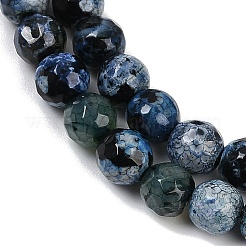 Naturelles feu crépitent agate perles brins&nbsp;G-C082-A01-31