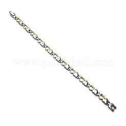 304 Edelstahl-Herzgliederkettenarmbänder für Damen&nbsp;FS-WG8F258-01