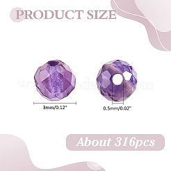 2 hebra de cuentas de amatista natural&nbsp;G-ME0001-37