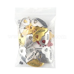 10 Satz gespaltene Anhänger aus sprühlackierter Legierung&nbsp;FIND-FS0004-20
