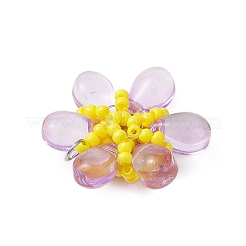 Perlen Blumen Charms&nbsp;PALLOY-MZ00438-02