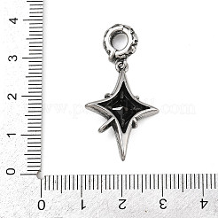 Stern 316 chirurgischer Edelstahl Zirkonia Anhänger Dekoration&nbsp;STAS-Z165-16AS-B04