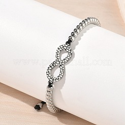 Bracciali a maglie infinite in acciaio inossidabile 304&nbsp;BJEW-F534-01P