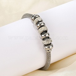 304 Edelstahl-Mesh-Kettenarmbänder für Damen&nbsp;BJEW-Z087-16P