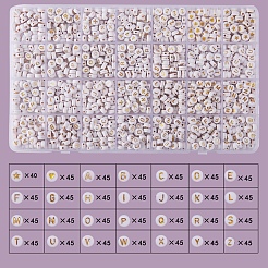 1255 Stück 28 Stil undurchsichtige Acrylperlen&nbsp;PACR-SZ0001-12