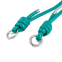 Chaînes de dragonne de téléphone en cuir PU et alliage&nbsp;AJEW-H151-01G