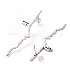 Unisex-Mode-Ohrstecker aus Edelstahl&nbsp;EJEW-H106-03P