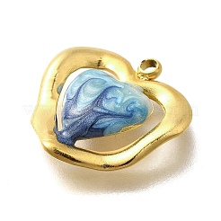 Pendentifs d'émail en laiton &nbsp;STAS-Q347-15G-02-1