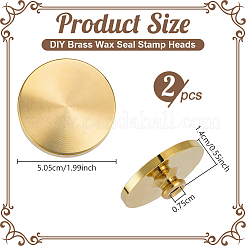 Têtes de tampons à cire vierges en laiton pour scrapbooking DIY&nbsp;DIY-WH0899-902B-05