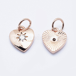 Breloques en laiton avec zircone cubique de micro pave&nbsp;RB-I078-67-NR