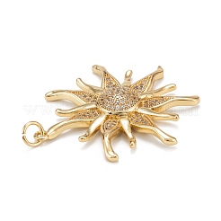 Pendentifs en laiton zircon cubique transparent&nbsp;ZIRC-P086-31G