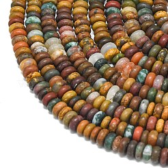 Natur Ozean Jaspis Perlen Stränge&nbsp;G-P575-A36-4x2mm