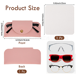 1 étui à lunettes rectangulaire en cuir PU&nbsp;AJEW-CN0005-53B