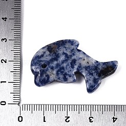 Natürlicher Jaspisanhänger mit blauem Fleck&nbsp;G-Q608-04B