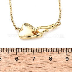 Collane con ciondolo a forma di cuore in acciaio inossidabile 304 per donna&nbsp;NJEW-D288-01G
