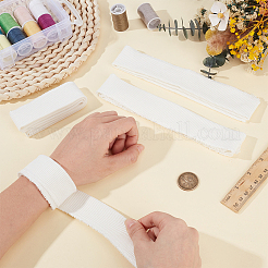 8 pièce de tissu côtelé élastique en coton pour poignets&nbsp;DIY-BC0017-64C