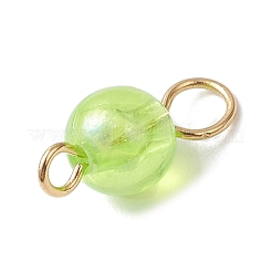 Ab Farbe transparent Acryl runde Verbinder Verbinder Charms&nbsp;PALLOY-JF04433