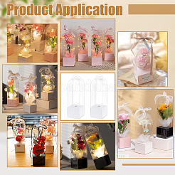 Transparente PVC-Verpackungsboxen für einzelne Rosenblumen&nbsp;ABAG-WH0045-32B