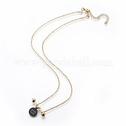 (venta de fábrica de fiestas de joyería) Collares colgantes de acero inoxidable 304&nbsp;NJEW-P238-01