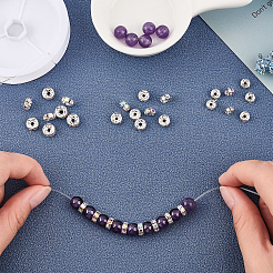 Perline distanziatrici con strass in ottone stile 150 pz 3&nbsp;RB-SC0001-05