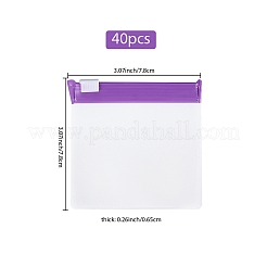 Eva 40pcs sacs en plastique à fermeture éclair&nbsp;ABAG-SP0001-18A-04