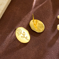 Pendientes de acero inoxidable 304 para mujer&nbsp;WGF6E87-01