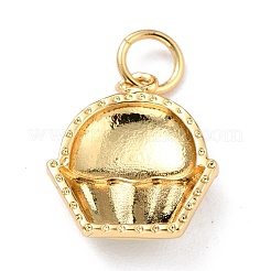 Encantos reales de latón chapado en oro de 18k&nbsp;KK-L206-004A-G