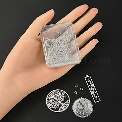 10 Stück 5 Filigrane Messinganhänger&nbsp;KK-YW0001-49