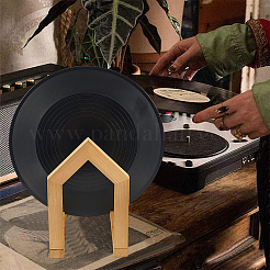 Schallplatten-Aufbewahrungsregal aus Holz in Form eines Hauses&nbsp;ODIS-WH0086-146