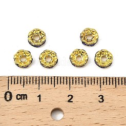 Messing Strass Zwischen perlen&nbsp;RB-A014-L6mm-05G