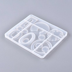 Ciondolo di forma mista e maglie stampi in silicone&nbsp;X-DIY-K031-07