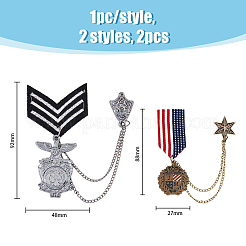 2 épingle à revers style République française&nbsp;JEWB-FH0001-18