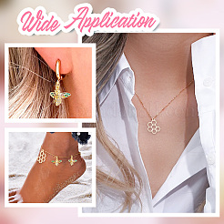 8 pendentif en laiton de 2 styles et pendentif en laiton micro pavé de zircone cubique&nbsp;KK-AR0003-70