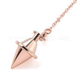 Pendolo da rabdomanzia in ottone pendenti a cono a punta grande&nbsp;KK-H491-06RG