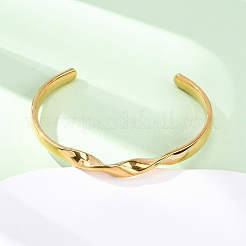 Brazaletes de acero inoxidable 304 para mujer&nbsp;BJEW-D361-03G