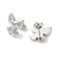 Pendientes de botón de acero inoxidable 304 antideslustre para mujer&nbsp;EJEW-G364-07P