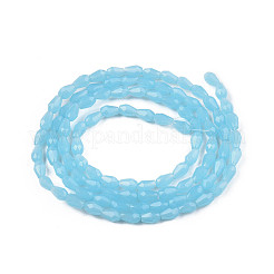 Abalorios de vidrio jade de imitación hebras&nbsp;GLAA-N052-02