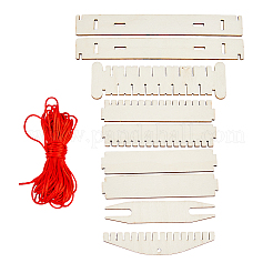 Kits de métier à tisser en bois bricolage&nbsp;DIY-WH0502-06