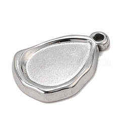 Pendentifs cabochons en acier inoxydable 304&nbsp;SA-CBA9B1E-01B-P