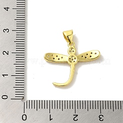 Ottone micro spianare pendenti zirconi&nbsp;KK-Z042-04G-01