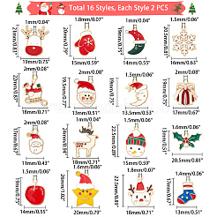 32pcs 16 pendentifs en émail en alliage de style&nbsp;ENAM-PH0001-74