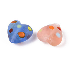Bereifte handgemachte Bunte Malerei Perlenstränge&nbsp;LAMP-N036-03