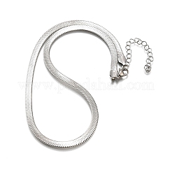 Collares de cadena de espiga de acero inoxidable 201 que no se deslustran&nbsp;X-NJEW-M187-06P