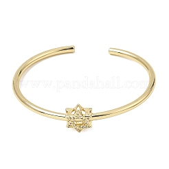 Messing-Armreife mit Mikropflaster und klaren Zirkonia für Damen&nbsp;KK-CBAED06-08A-G